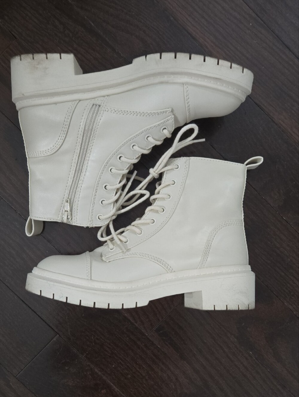 Aldo Lace-Up Combat Boots - Picture 3 of 7